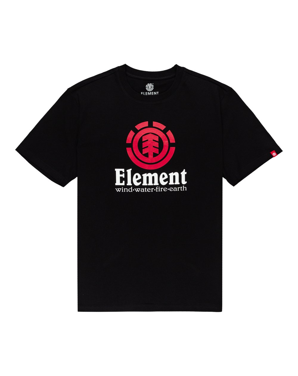 Element Men's T-Shirt Vertical Flint Black
