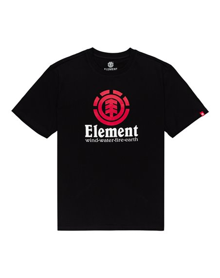 Element Vertical T-Shirt Uomo Flint Black
