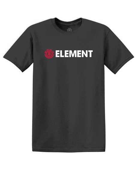 Element Blazin Camiseta para Hombre Flint Black