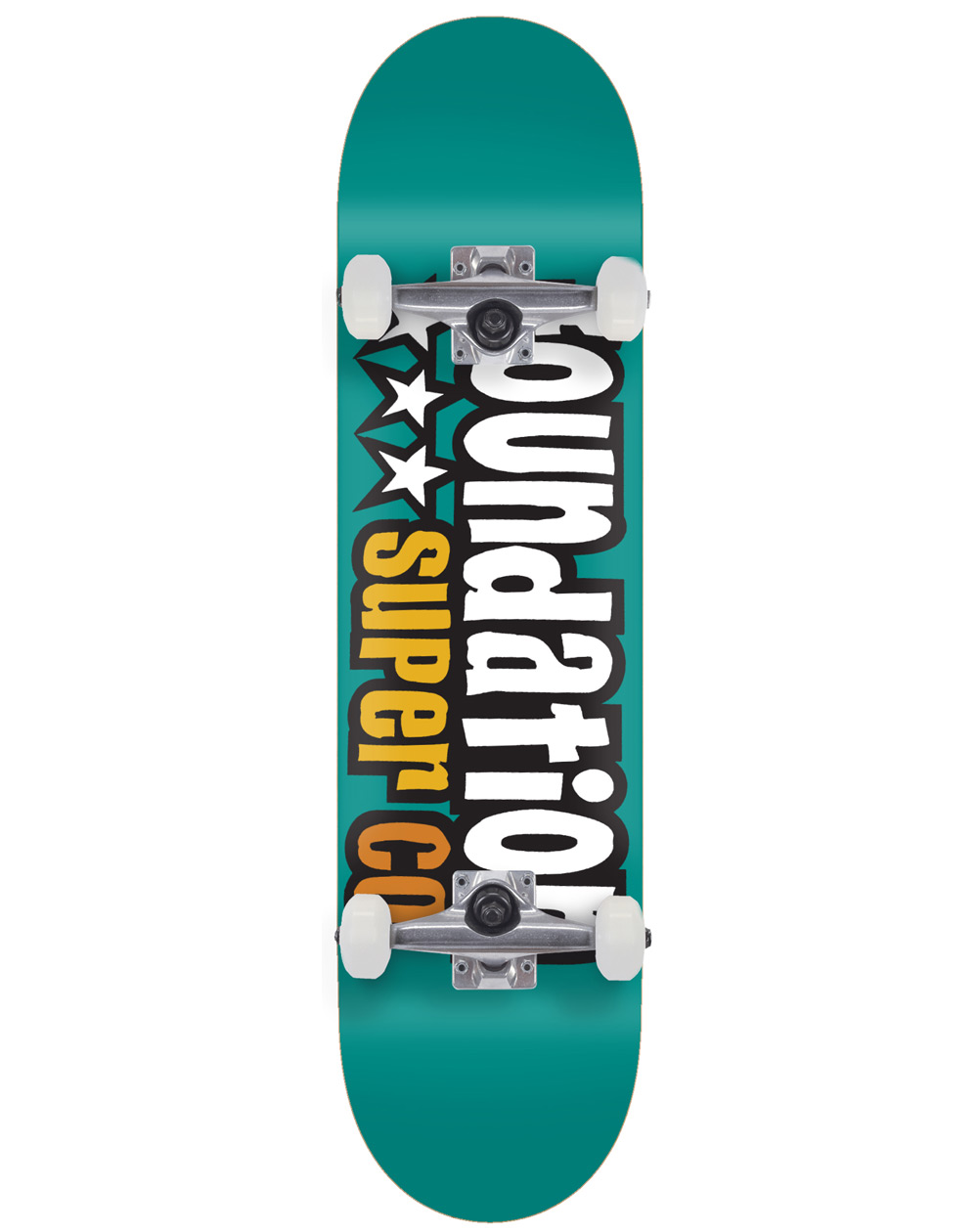 Foundation 3 Star 7.80" Complete Skateboard Teal