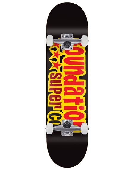 Foundation 3 Star 8.13" Complete Skateboard Black