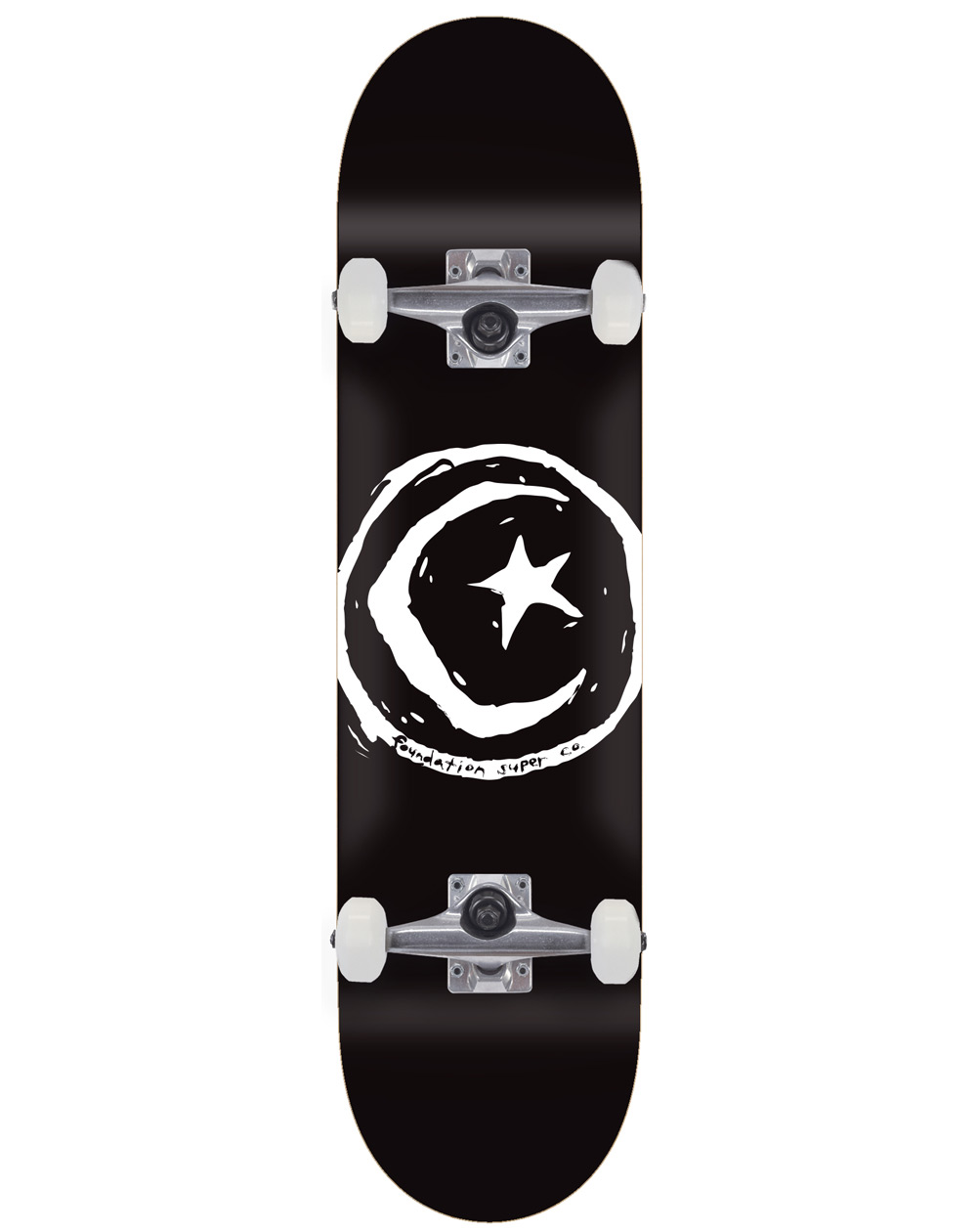 Foundation Skateboard Completo Star & Moon 8.00" Black