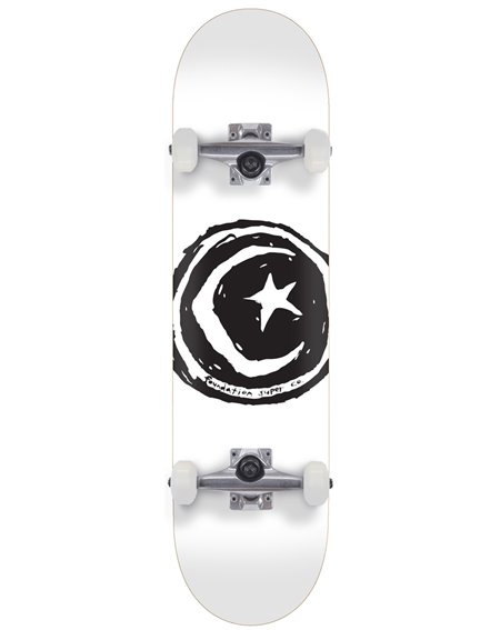 Foundation Skateboard Completo Star & Moon 7.75" White