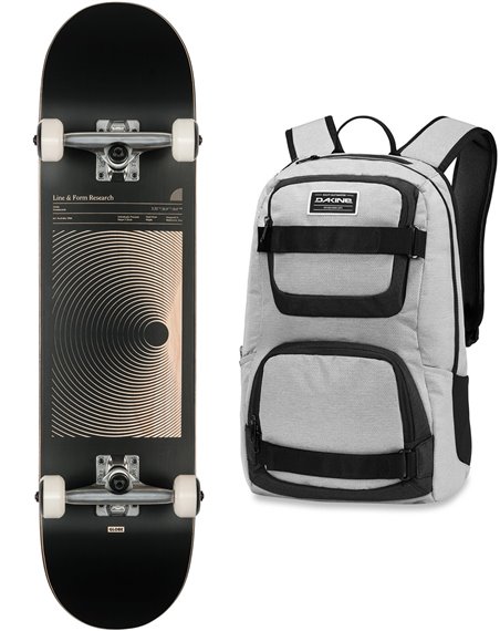 Globe G1 Lineform 7.75" Skateboard with Backpack Black