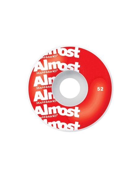 Almost Light Bright 7.75" Complete Skateboard Red