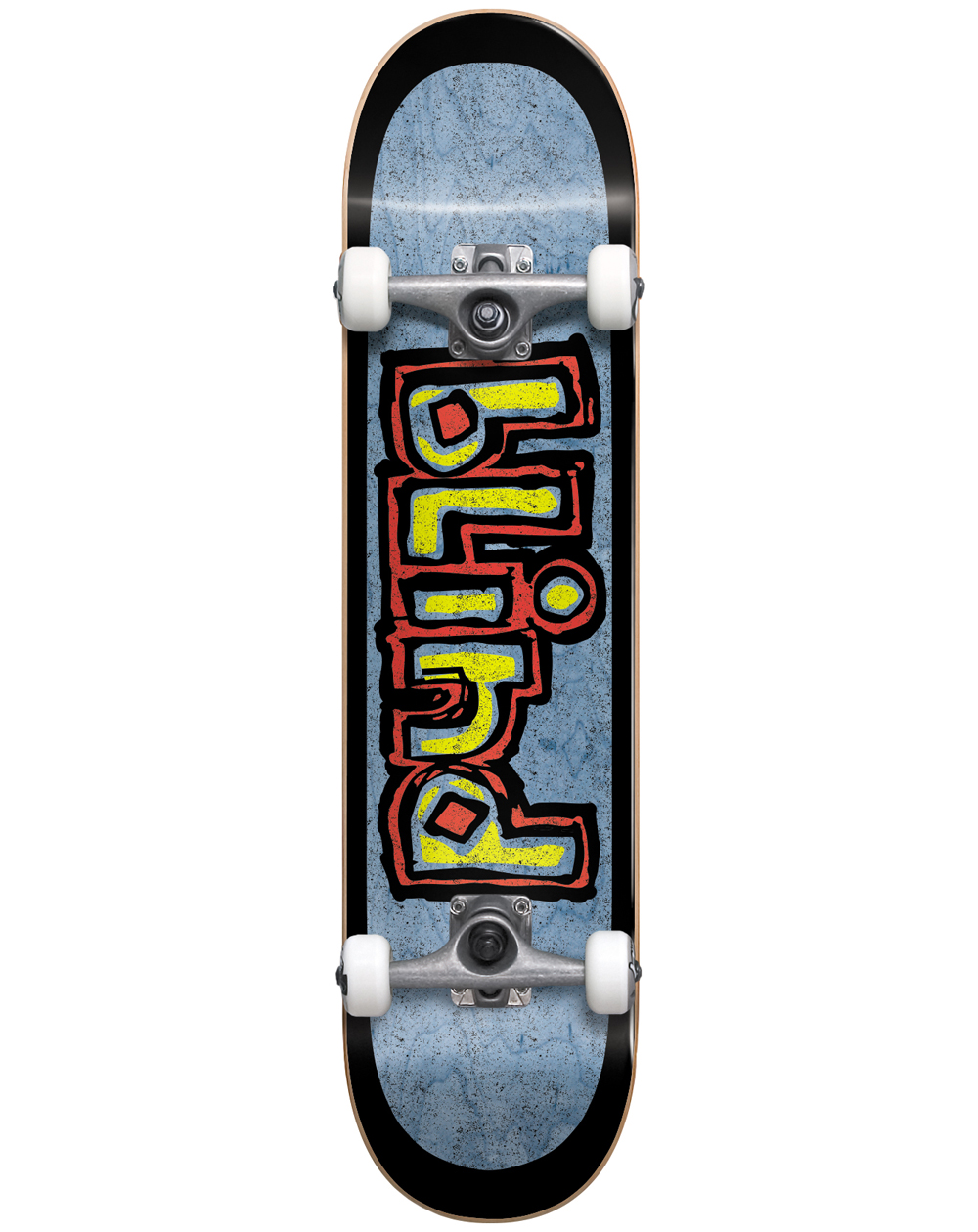 Blind OG Box Out 7.625" Complete Skateboard Black/Blue