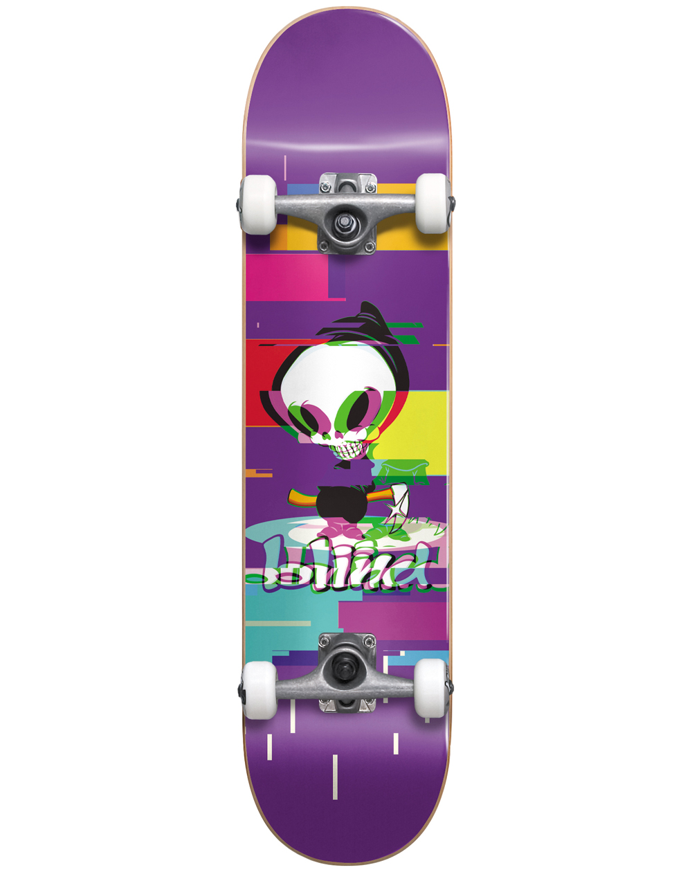 Blind Skateboard Completo Reaper Glitch 7.75" Purple