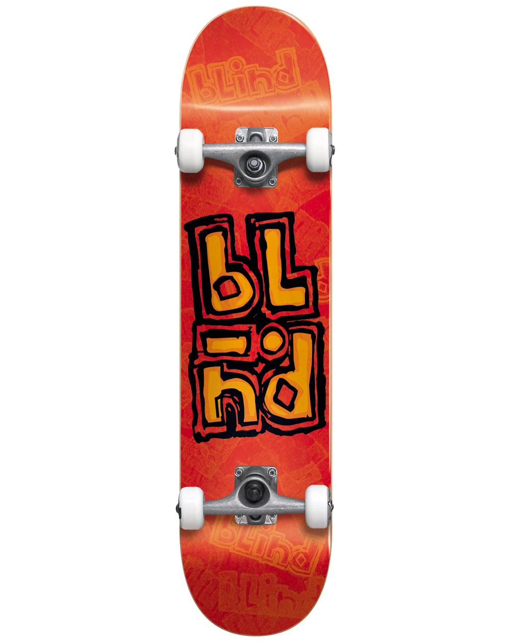 Blind OG Stacked Stamp 8" Complete Skateboard Orange