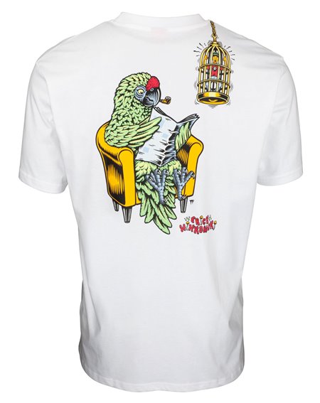 Santa Cruz Men's T-Shirt Winkowski Birdcage White