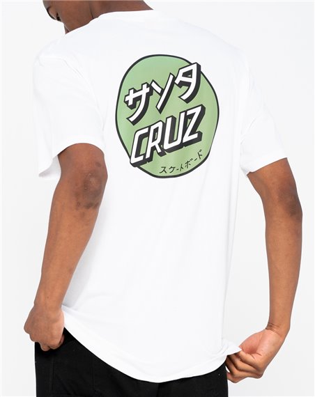 Santa Cruz Men's T-Shirt Mixed Up Dot White