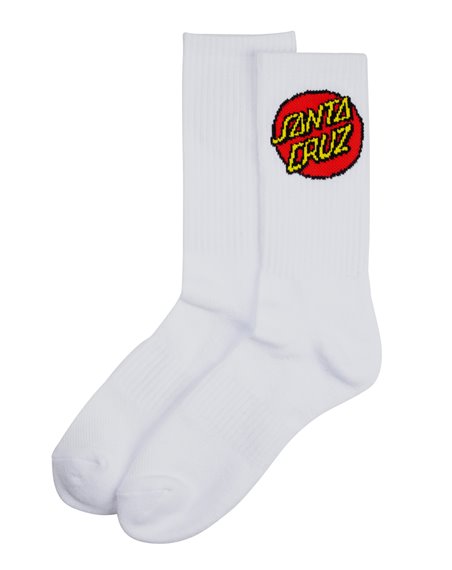 Santa Cruz Men's Socks Dot White