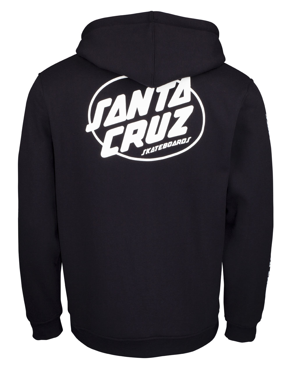 Santa Cruz Club Oval Dot Sweat à Capuche Zippée Homme Black