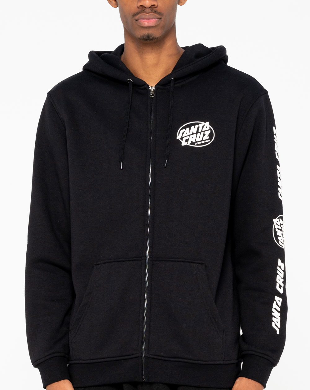 Santa cruz zip up hoodie mens Clearance