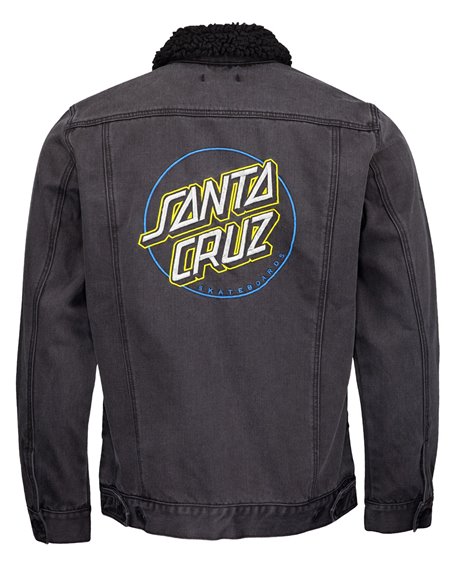 Santa Cruz Men's Jacket Void Ring Dot Denim Black