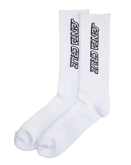 Santa Cruz Classic Strip Meias para Homem White