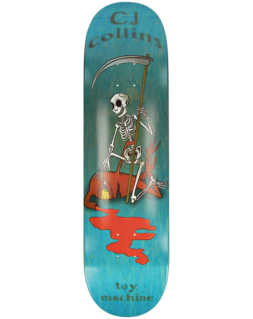 Toy Machine Collins Reaper Skeleton 8.25" Skateboard Deck