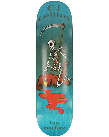 Toy Machine Tavola Skateboard Collins Reaper Skeleton 8.25"