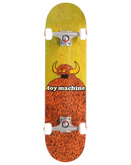 Toy Machine Skate Montado Furry Monster 8" Yellow
