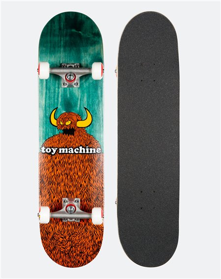 Toy Machine Furry Monster 8" Complete Skateboard Turquoise