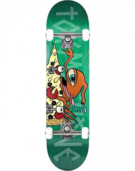 Toy Machine Pizza Sect 7.75" Complete Skateboard Green
