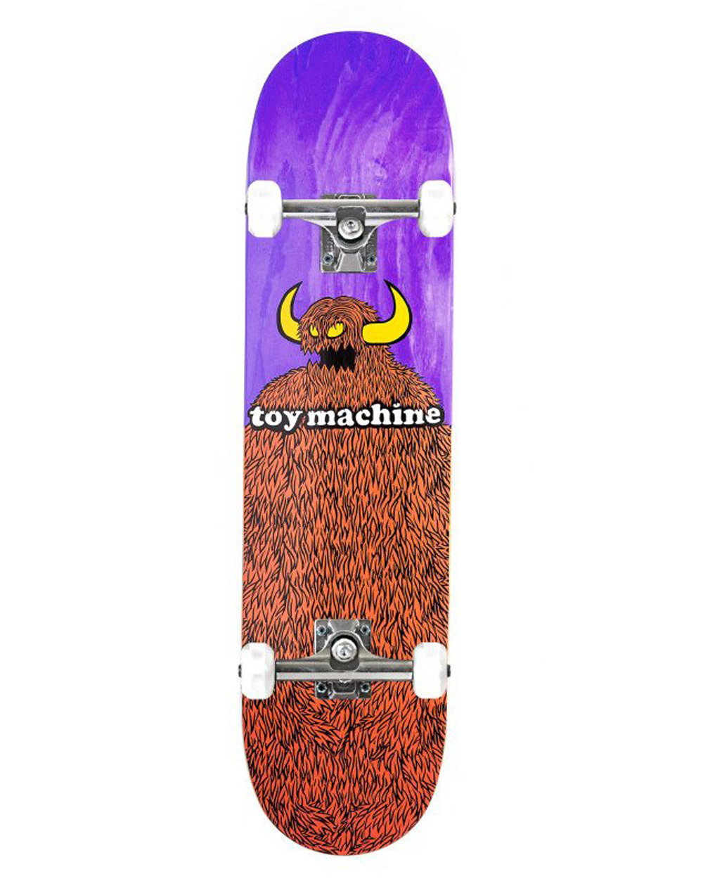 Furry Monster 8" Complete Skateboard Purple