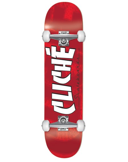 Cliché Skateboard Completo Banco 8" Red