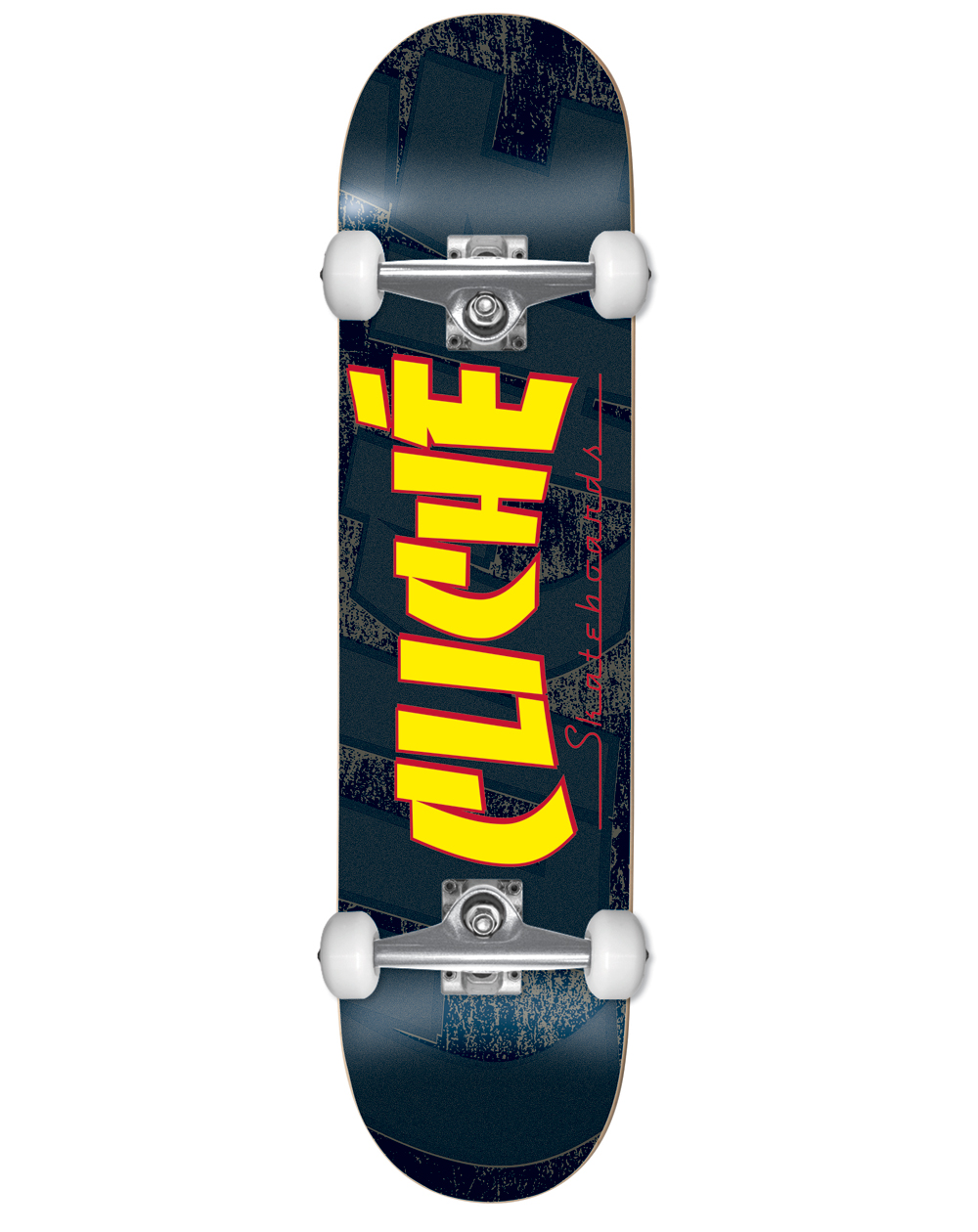 Cliché Banco Mini 7" Complete Skateboard Yellow/Black