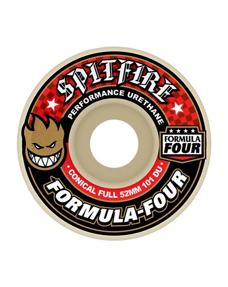 Spitfire Formula Four Conical Full 52mm 101A Skateboard Räder 4 er Pack