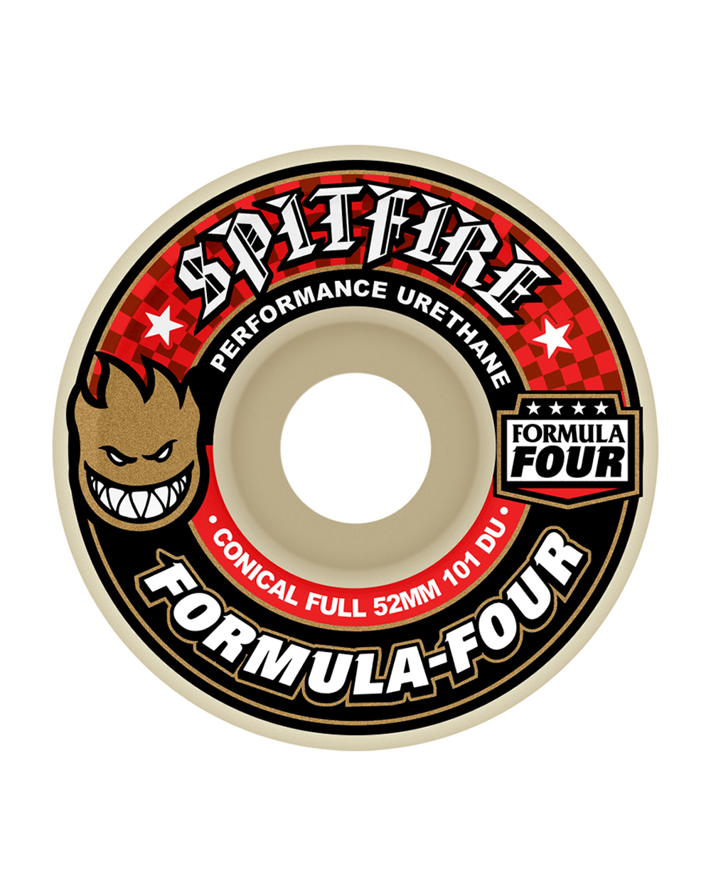 Spitfire Formula Four Conical Full 52mm 101A Skateboard Wheels pack of 4