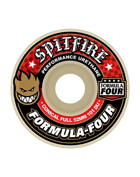 Spitfire Ruote Skateboard Formula Four Conical Full 52mm 101A 4 pz