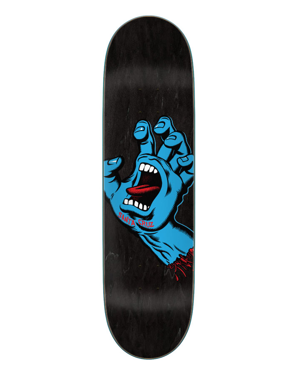 Santa Cruz Planche de Skate Screaming Hand 8.6" Black