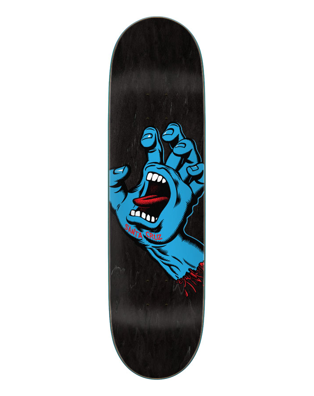 Santa Cruz Tavola Skateboard Screaming Hand 8.6" Black