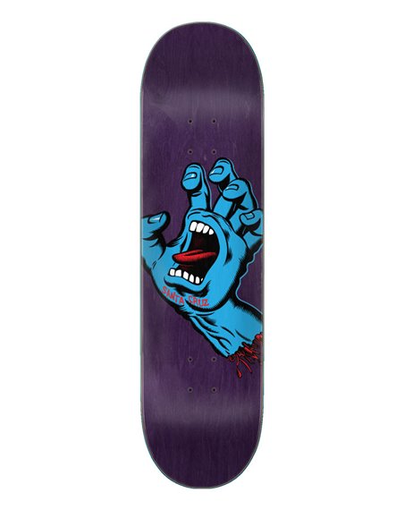 Santa Cruz Screaming Hand 8.375" Skateboard Deck Purple