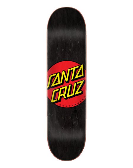 Santa Cruz Classic Dot 8.25" Skateboard Deck Black