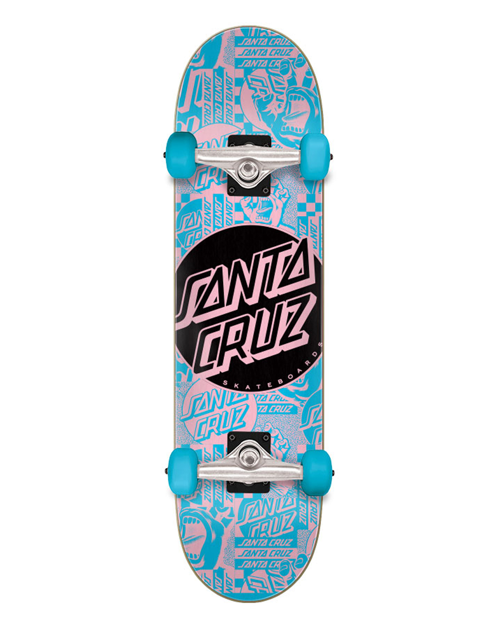Santa Cruz Flier Dot Full 8" Complete Skateboard