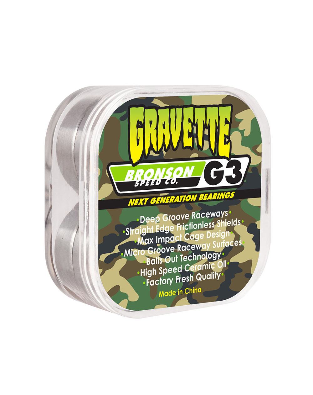 Bronson Speed Co. Rodamientos Skateboard G3 Pro David Gravette