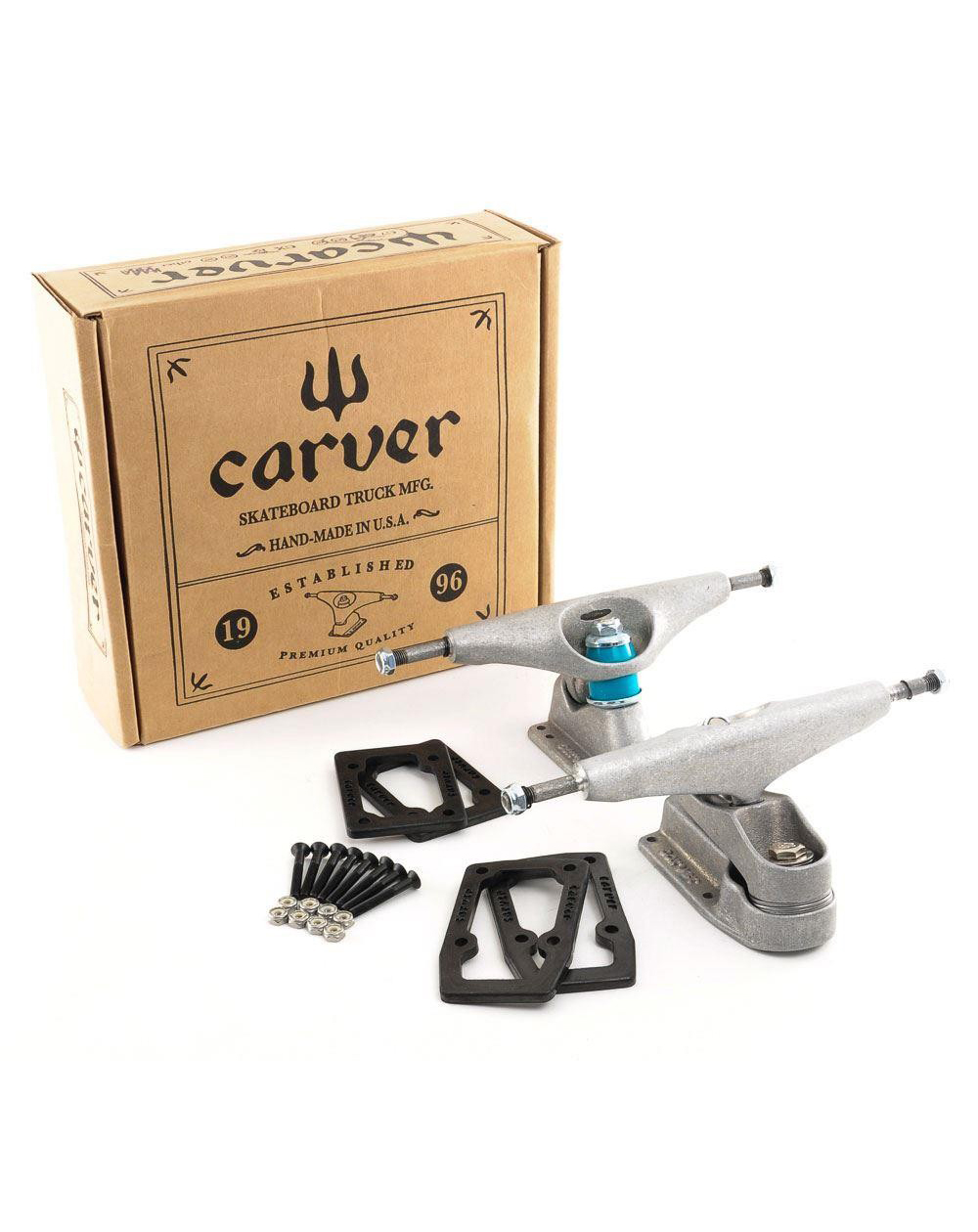 Carver Ejes Skateboard C7 Truck Set Raw