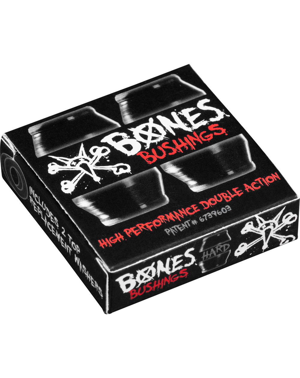 Bones Wheels Cojinetes Skateboard Hardcore Hard Black