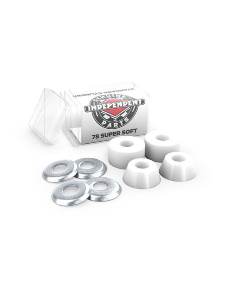 Independent Standard Cylinder Super Soft 78A Skateboard Bushings White