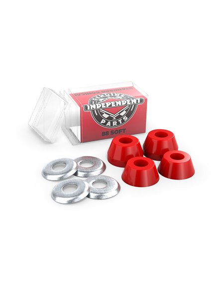 Independent Standard Conical Soft 88A Skateboard Bushings Red