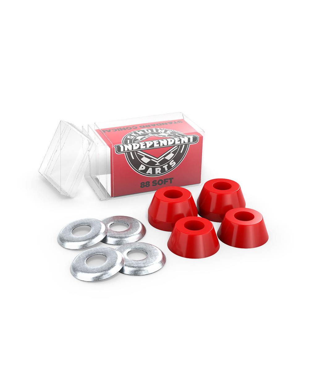 Independent Standard Conical Soft 88A Skateboard Bushings Red