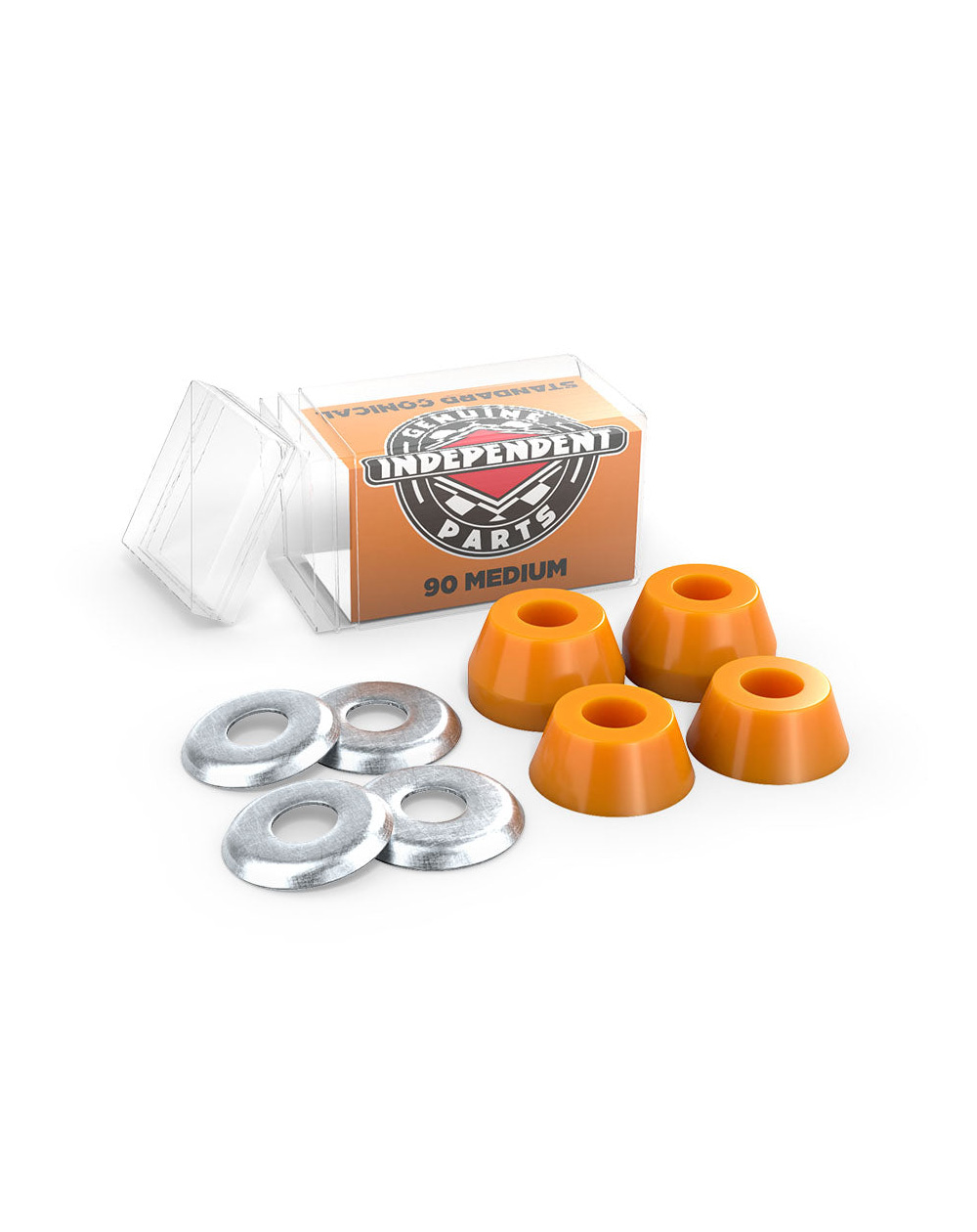 Independent Standard Conical Medium 90A Skateboard Bushings Orange