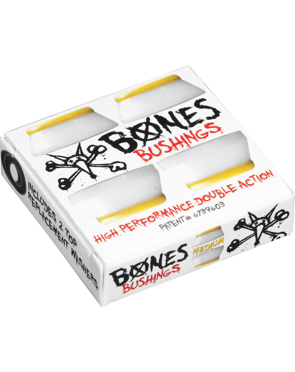 Bones Wheels Amortecedores Skate Hardcore Medium White
