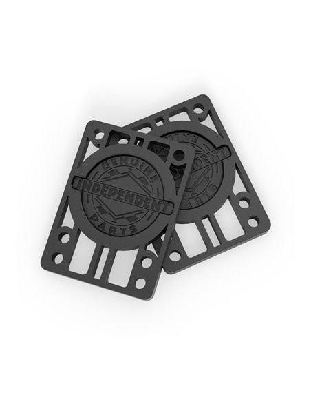Independent Genuine 1/4-inch Skateboard Riser Pads Black 2 er Pack