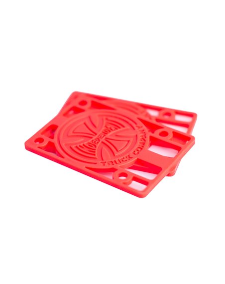 Independent Genuine 1/8-inch Risers Red pack of 2