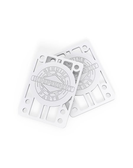 Independent Genuine 1/8-inch Skateboard Riser Pads White 2 er Pack 2
