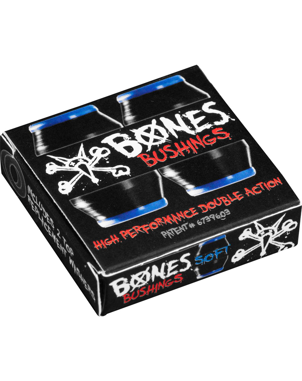 Bones Wheels Amortecedores Skate Hardcore Soft Black