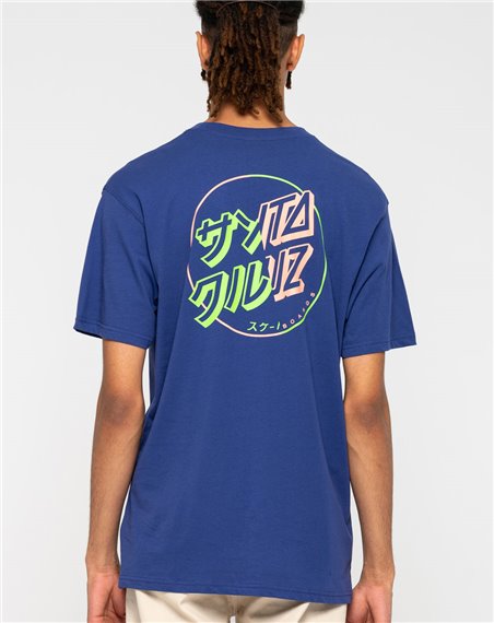 Santa Cruz Men's T-Shirt Divide Dot Navy Blue