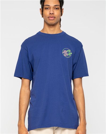 Santa Cruz Divide Dot Camiseta para Homem Navy Blue