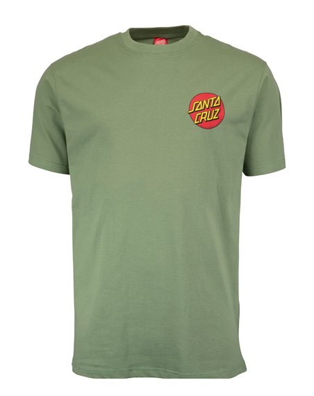 Santa Cruz Classic Dot Chest T-Shirt Uomo Vintage Ivy